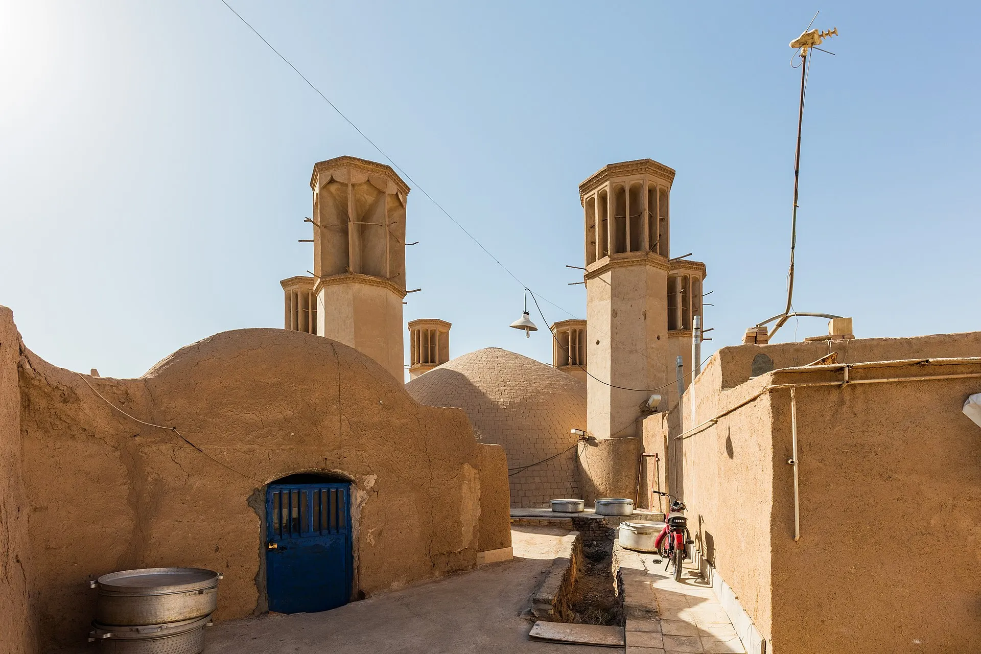 Windcatchers above the old city of Yazd